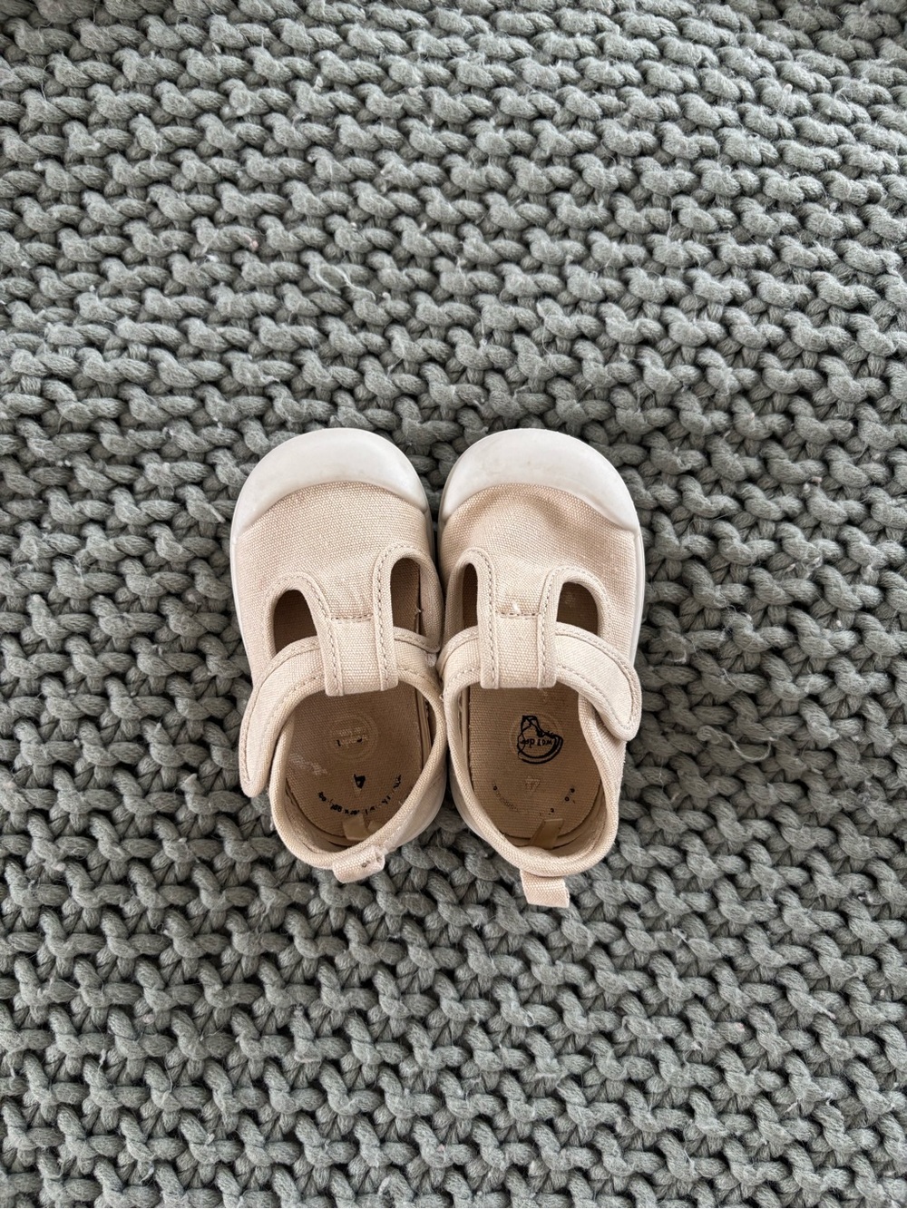 wonder nation canvas mary jane shoes for toddler/baby